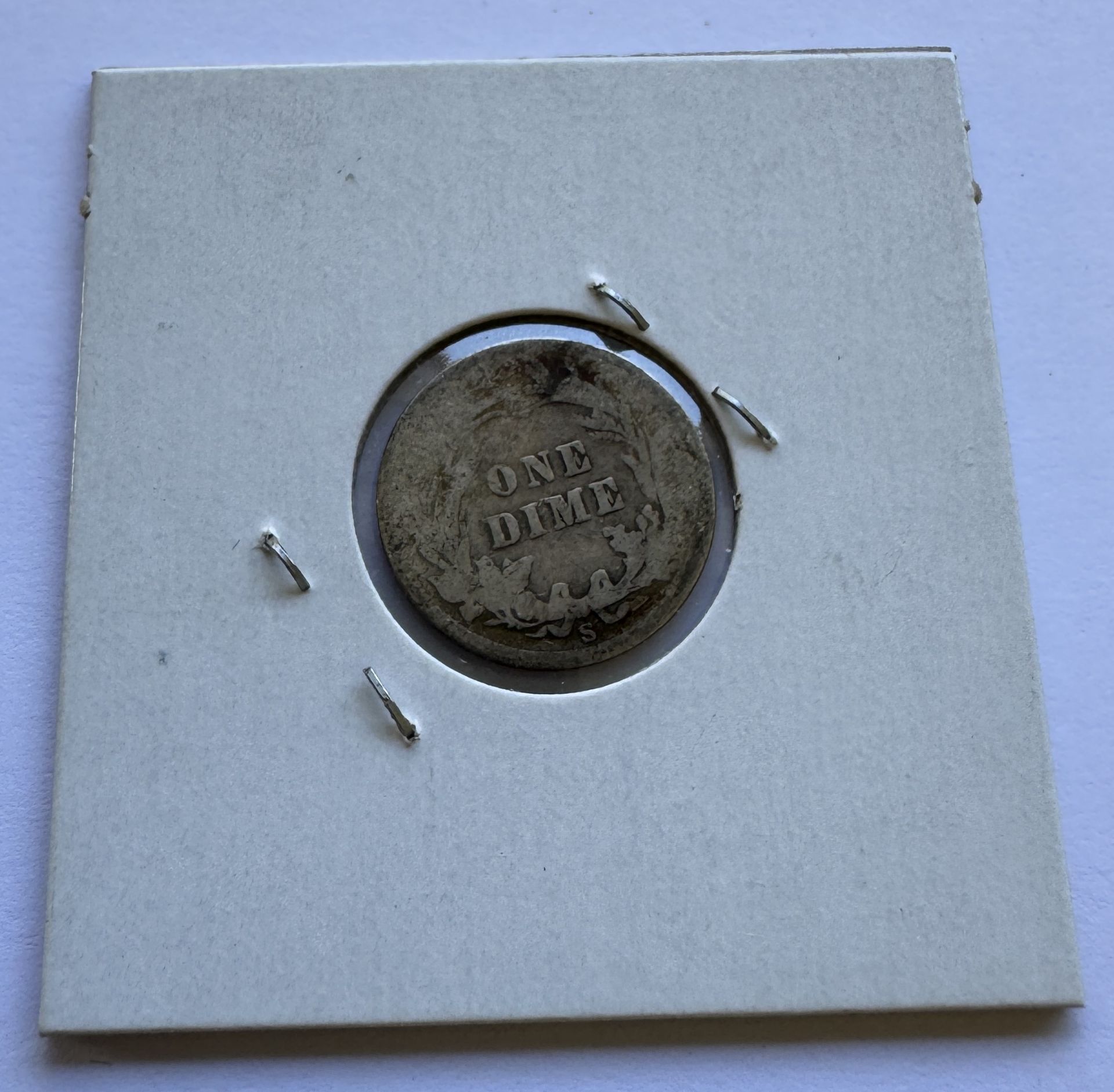 1907-S BARBER DIME COIN - Image 2 of 2