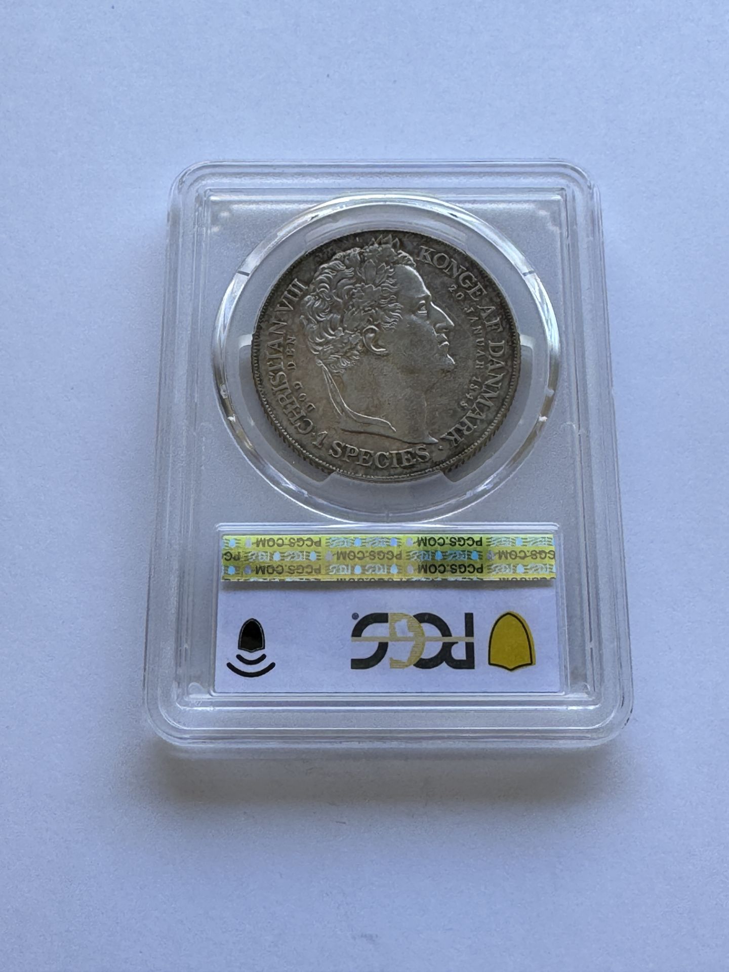 1848 DENMARK SPECIEDALER COIN PCGS MS62 - CHRISTIAN VII - Image 2 of 2