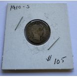 1910-S BARBER DIME COIN