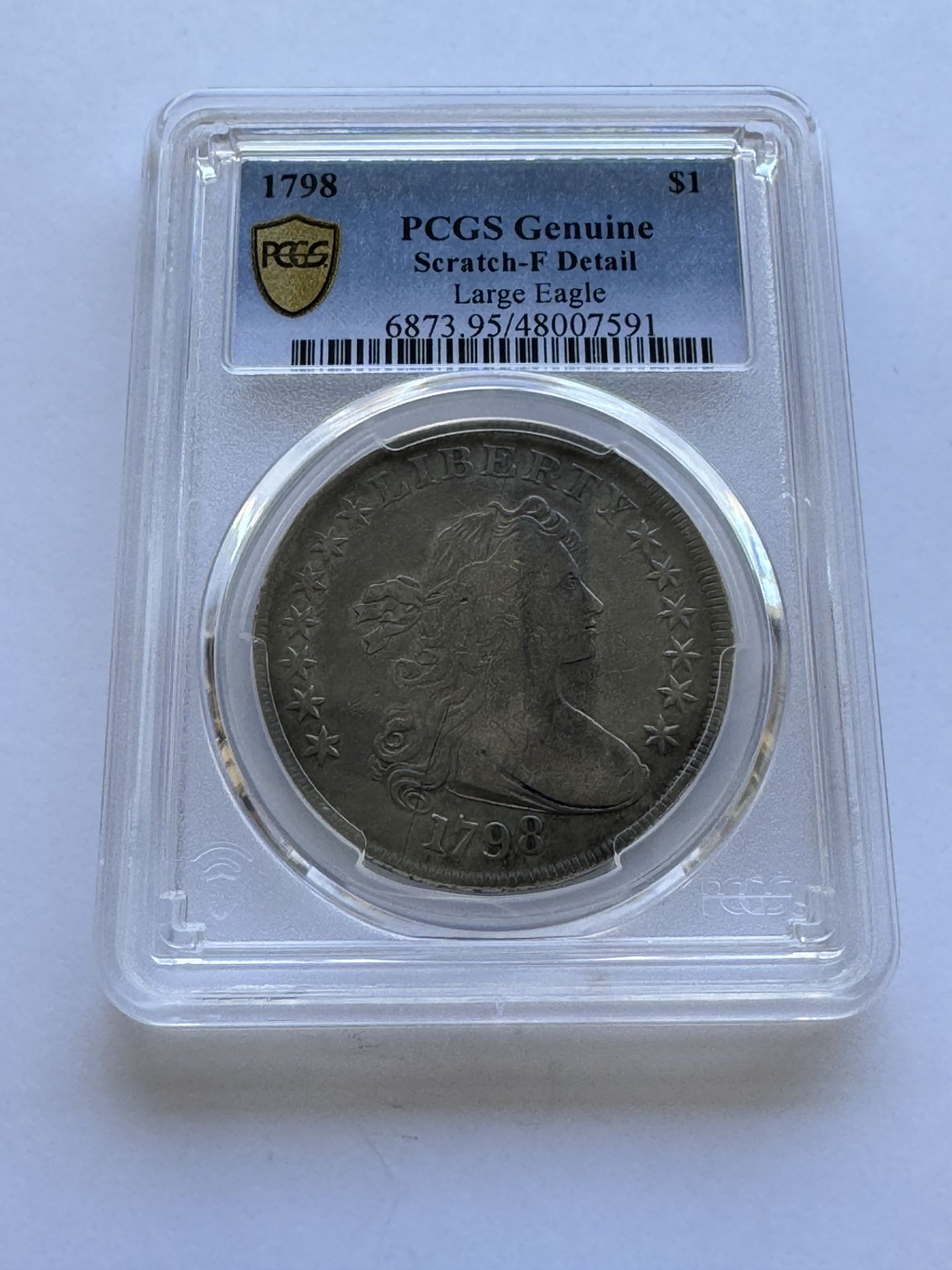 1798 $1 LARGE EAGLE COIN PCGS GENUINE