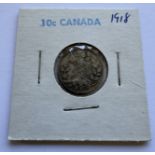 1913 CANADA 10 CENTS GEORGE V COIN