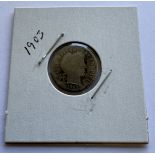 1903 BARBER DIME COIN