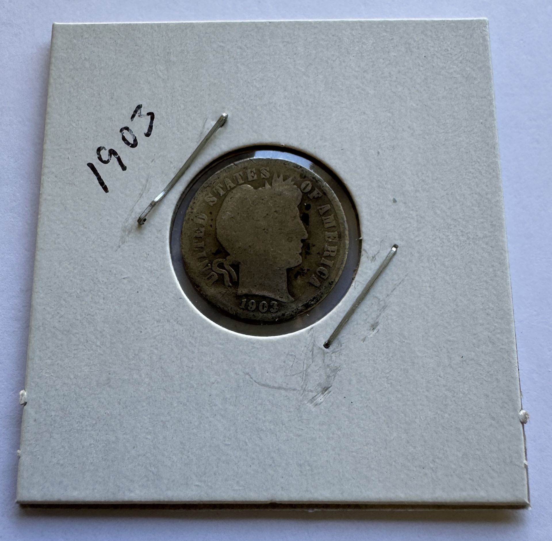 1903 BARBER DIME COIN