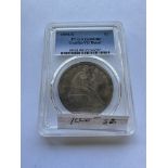 1859-S 1$ LIBERTY SEATED SILVER DOLLAR COIN PCGS GENUINE