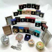 Qty of boxed vintage thimbles (mostly porcelain), Worcester egg coddler, picture frames etc - SOLD