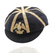 Antique Cambridge college cap by A Bodger & Co. 12 Sidney Street Cambridge, owners name written