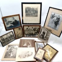 Qty of framed family photographs relating to banker / cricketer George Henry de Vere Drummond (