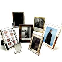 Silver photo frame by Carr's of Sheffield Ltd (18cm x 14.5cm ~ for photo 13cm x 9cm) t/w 6 x