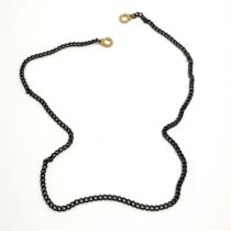 Spectacles chain with 9ct hallmarked gold ends - 45cm & total weight 9g - SOLD ON BEHALF OF THE