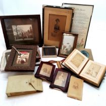 Qty of CDVs (inc Indian manufacture), (book of negatives NOW NOT INCLUDED IN THIS LOT), framed