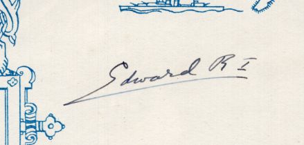 Edward VIII (Edward Albert Christian George Andrew Patrick David (1894–1972)) book hand signed by