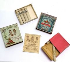 1902 Coronation cigarettes box (Commercial Company of Salonica) complete with 4 original