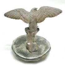 Original eagle radiator cap car mascot - 12cm high x 11cm diameter