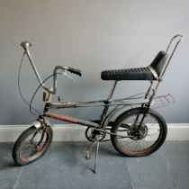Vintage (c.1980) Raleigh chopper bicycle in original / stored condition (has been locked in a garage