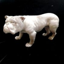 Porcelain figure of a bulldog - 15cm across x 8.5cm high with no obvious damage
