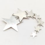 Silver stars brooch by Tianguis Jackson - 12cm long & 19g