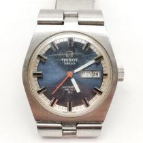 Tissot automatic PR516 GL wristwatch with original steel bracelet (34mm case) - marks to plexi glass