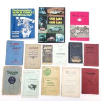 Quantity of Triumph motorcycle books and pamphlets including Spair Parts and Repairs, Practical