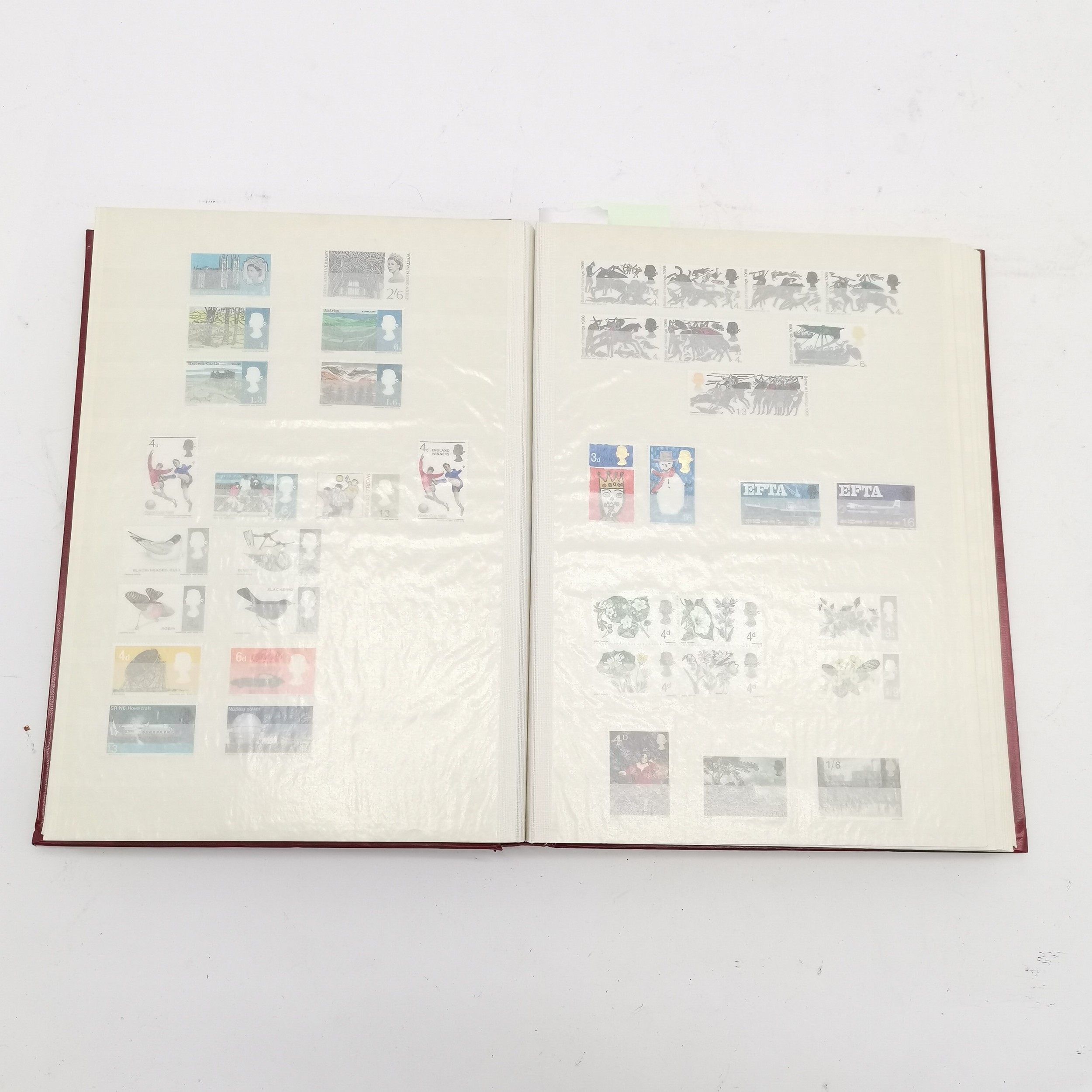 GB mint stamp collection in red King stockbook with sets up to 1981 inc castles etc - Image 11 of 16