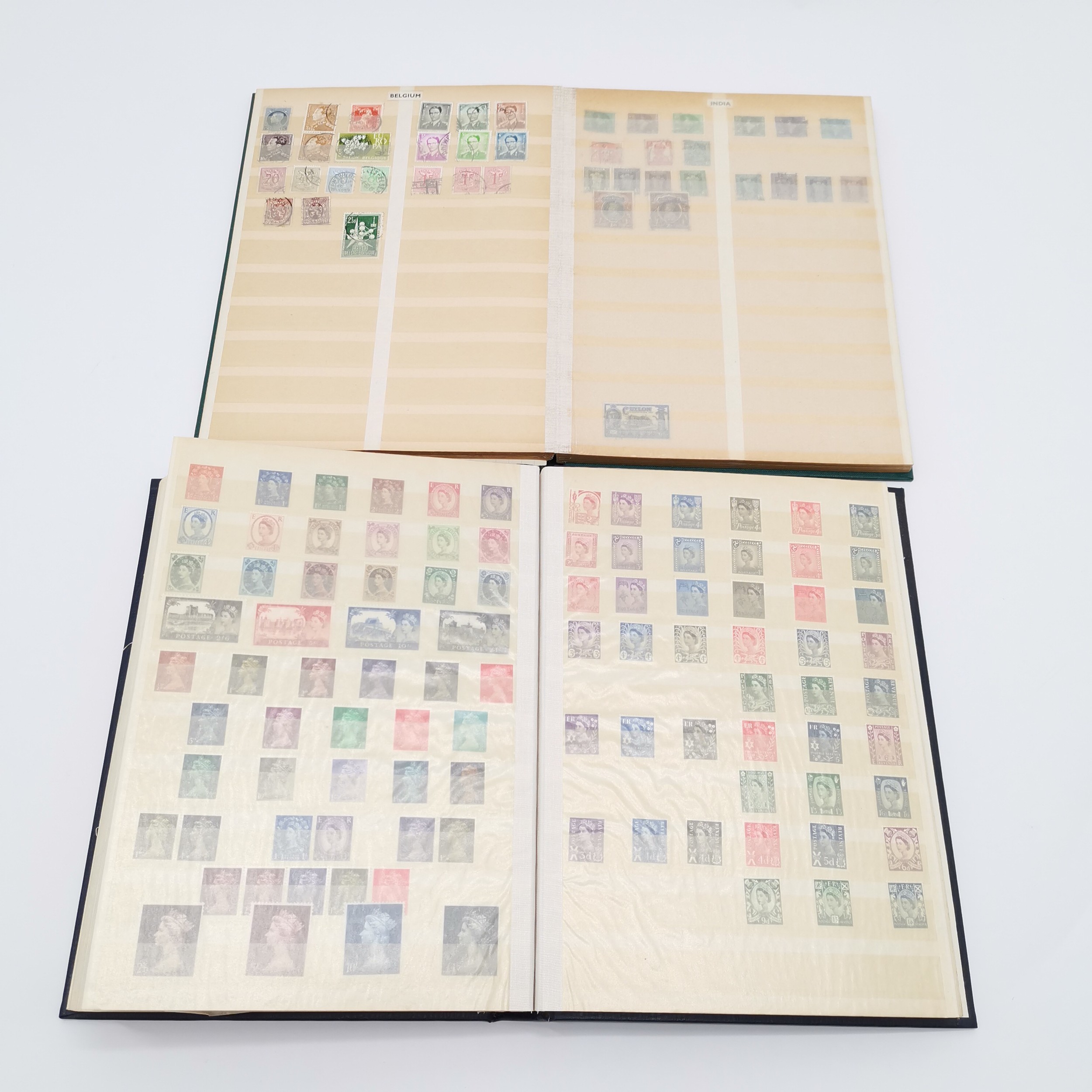 6 x stamp stockbooks + 2 albums with world collection with predominantly more GB & Germany - Image 11 of 19