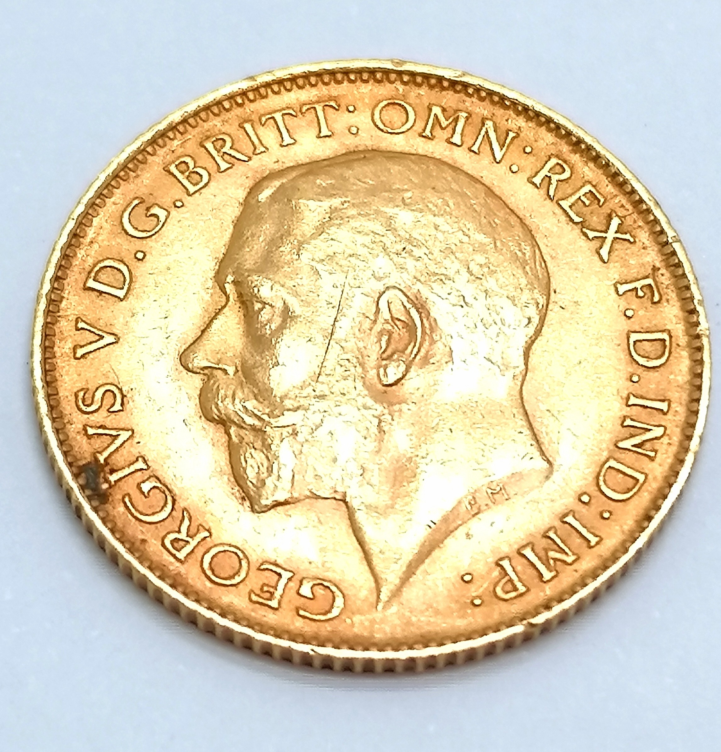 1914 George V half sovereign coin - 3.99g - Image 2 of 2