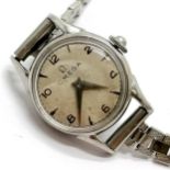 Omega manual wind Ladies stainless steel wristwatch (18mm case) with flared lugs - for spares /