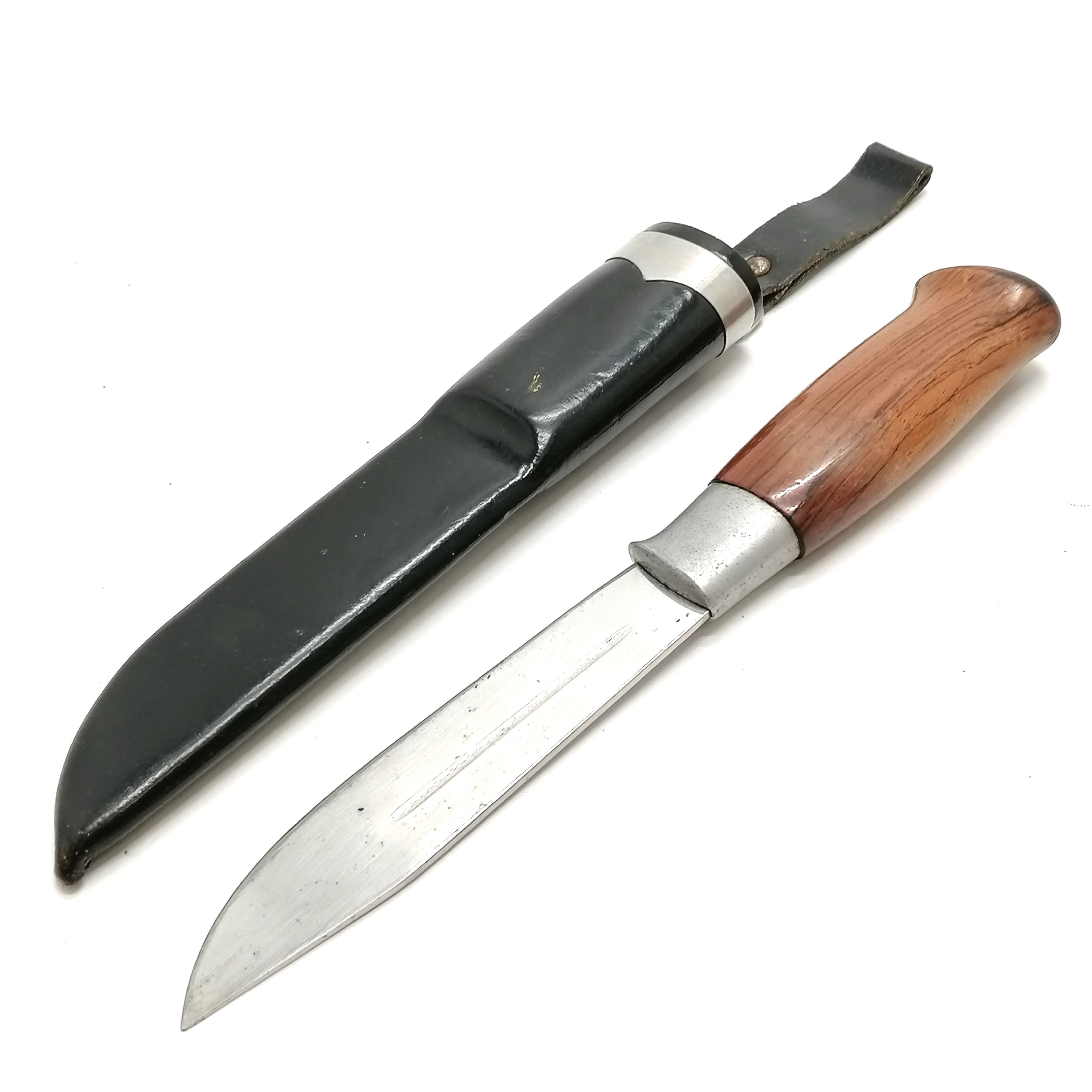 Brusletto Geilo Norwegian hunting knife in sheath (total length 27cm) t/w antique folding knife / - Image 10 of 10