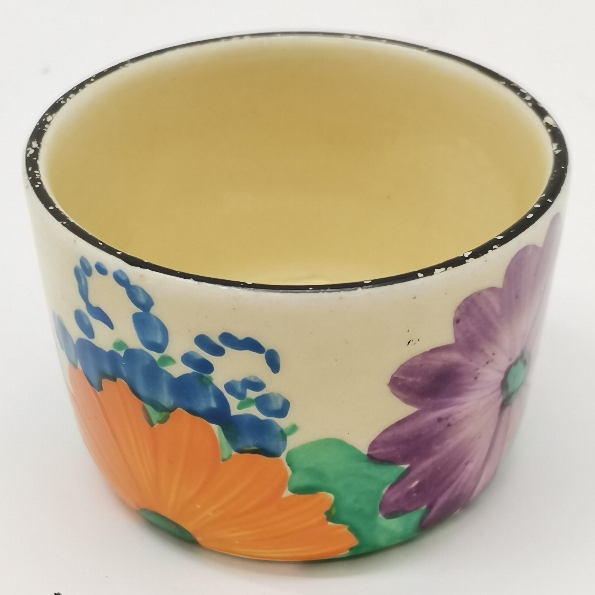 Clarice Cliff Gayday eggcup (has firing fault inside) t/w Coty compact etc - Image 2 of 6