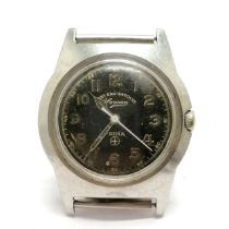 British military marked West end watch company Sowan stainless steel wristwatch (34mm case) - has