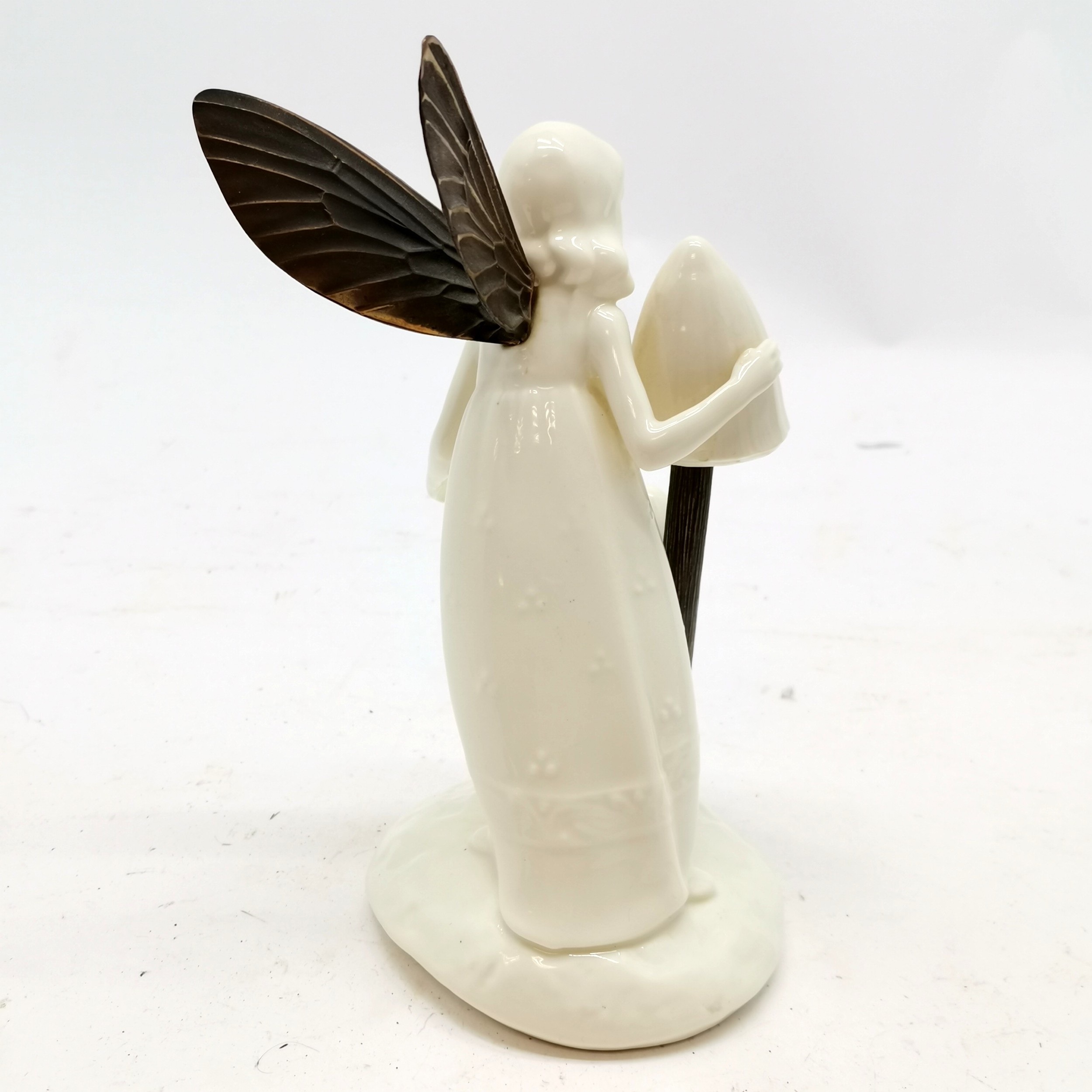 Minton Meadowsweet MS 50 1980 figurine in cream with bronze wings and storks 19cm high - No - Image 2 of 3