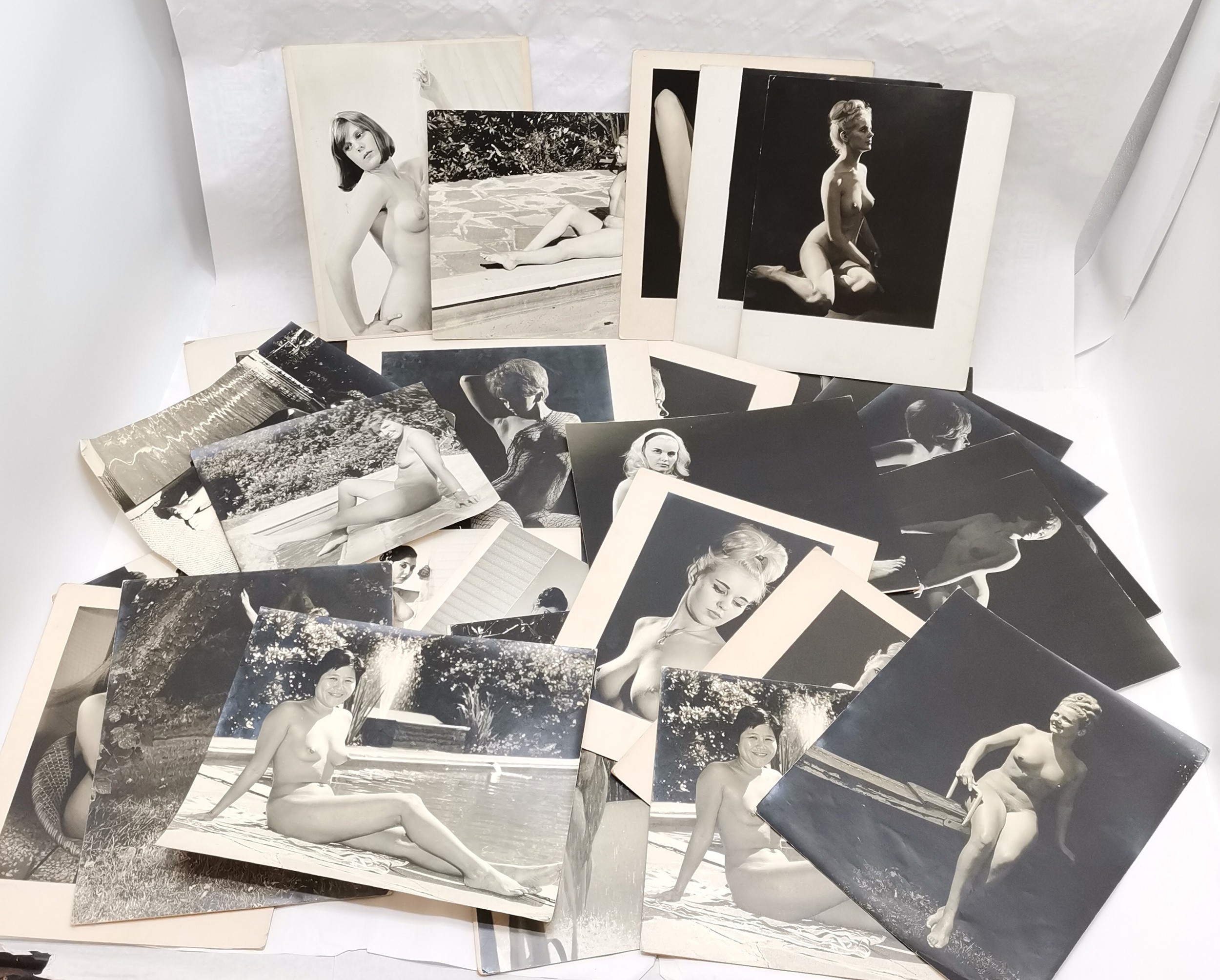 28 x photographs (25 card mounted) c.1960's nude studies of ladies inc G C Clark, Atherton & - Image 5 of 12