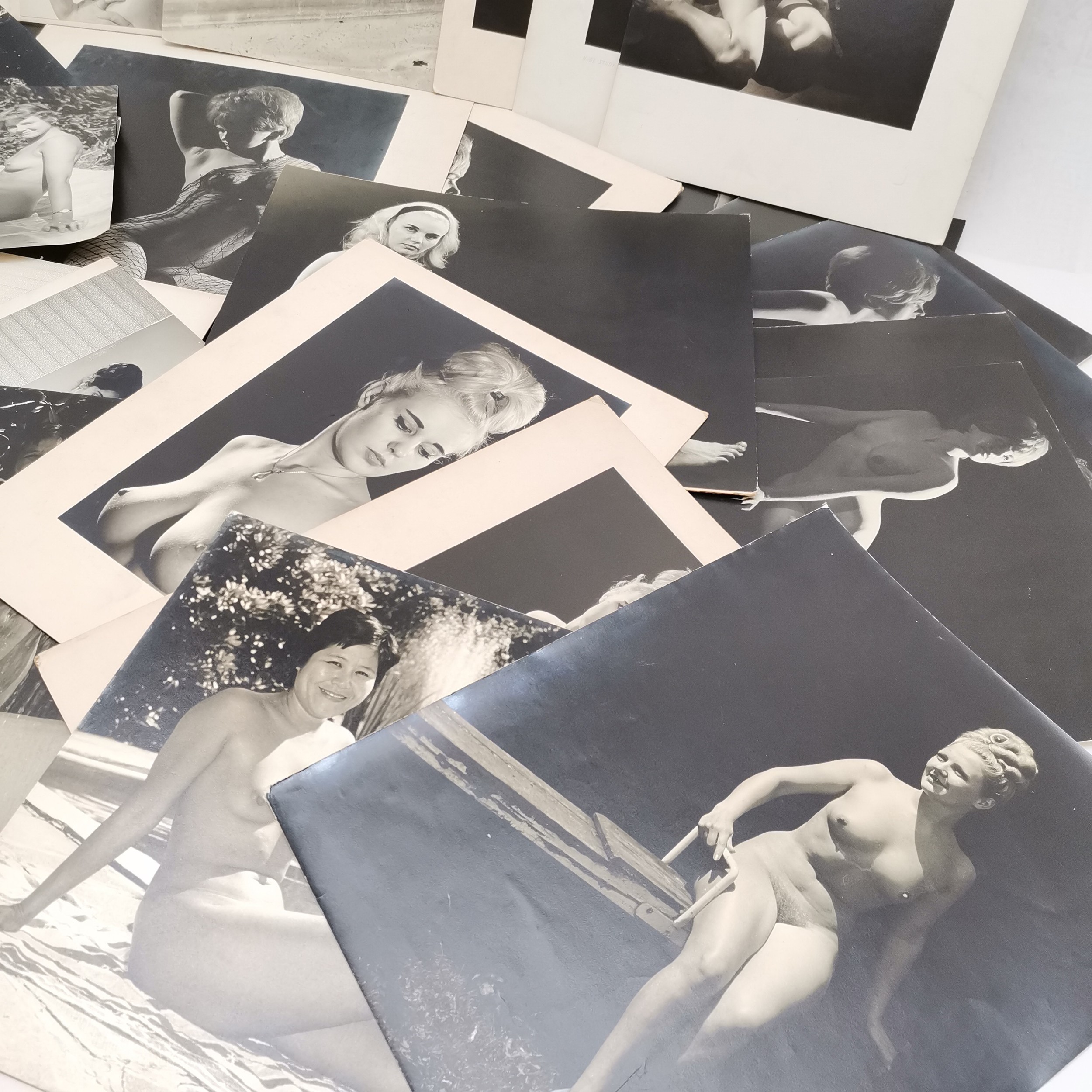 28 x photographs (25 card mounted) c.1960's nude studies of ladies inc G C Clark, Atherton & - Image 10 of 12