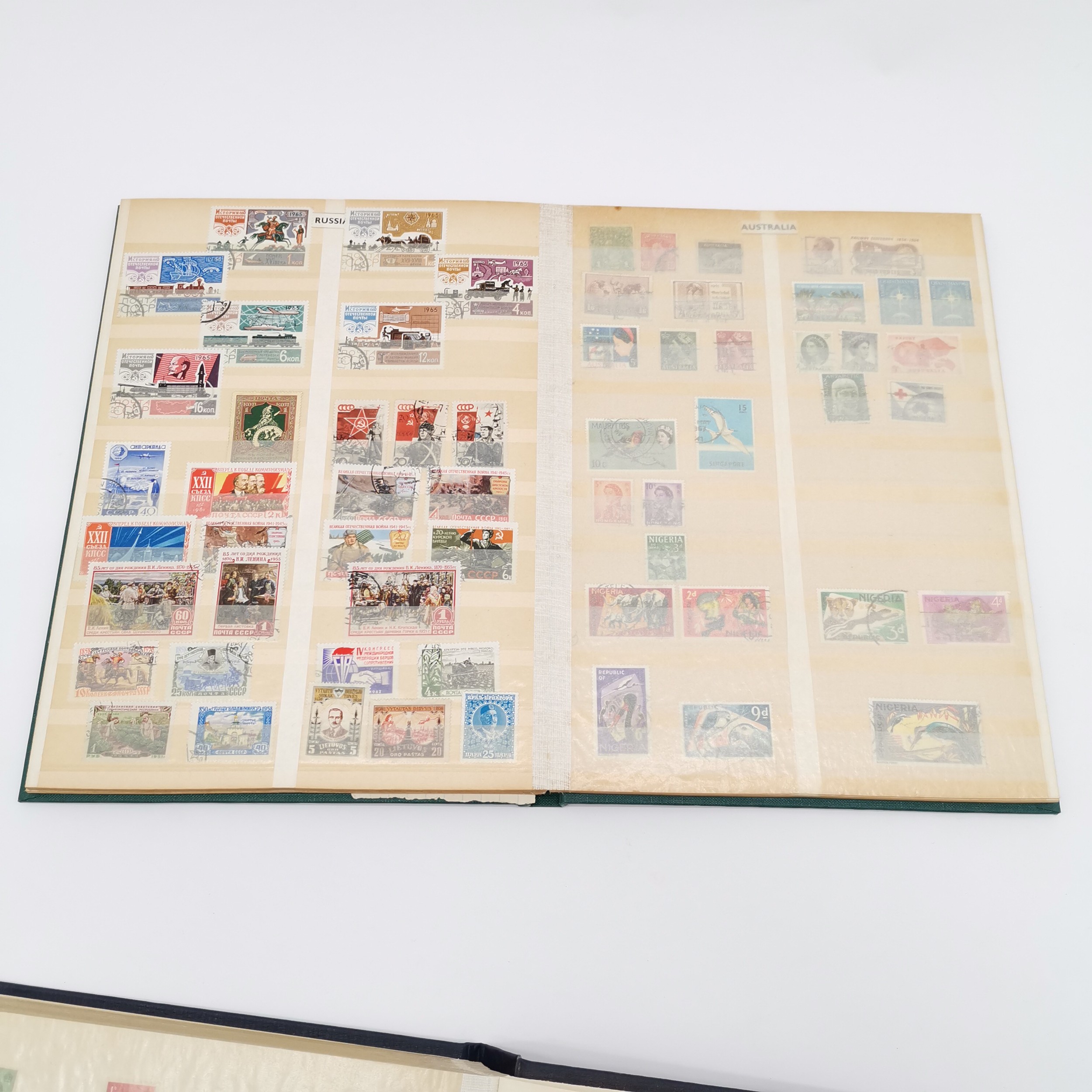 6 x stamp stockbooks + 2 albums with world collection with predominantly more GB & Germany - Image 10 of 19