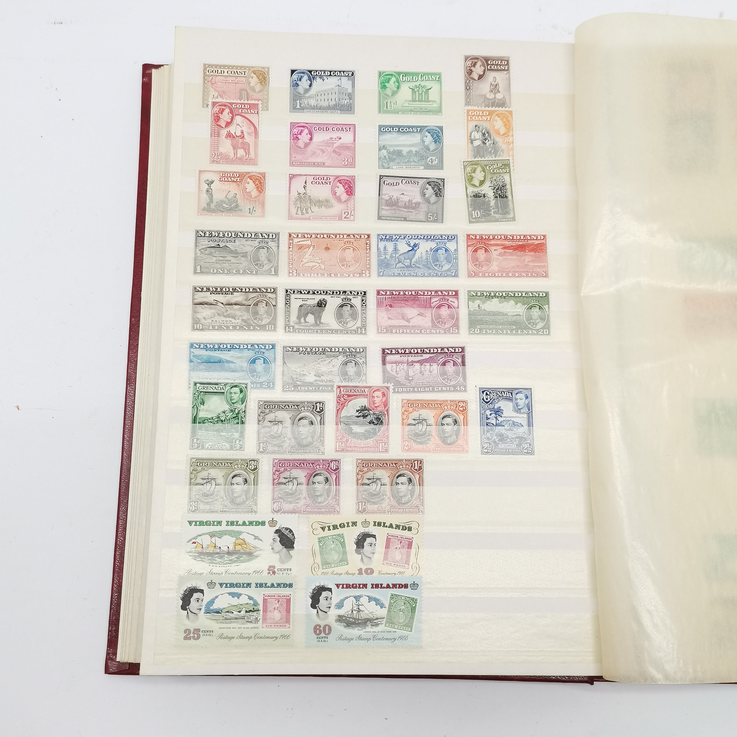 Commonwealth mostly M/M (MH) useful stamp collection in red stockbook inc KGVI & early QEII sets inc - Image 21 of 34