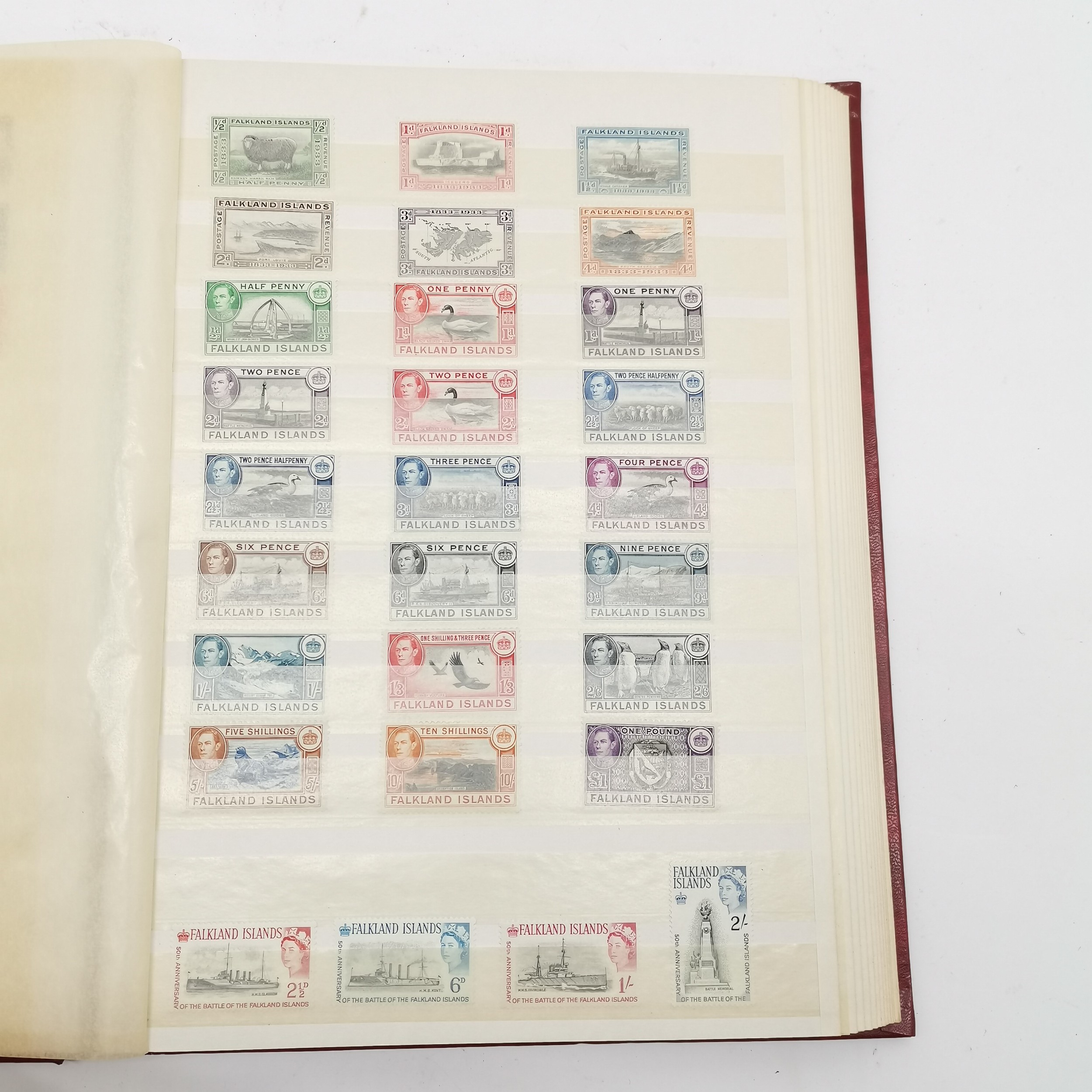 Commonwealth mostly M/M (MH) useful stamp collection in red stockbook inc KGVI & early QEII sets inc - Image 24 of 34