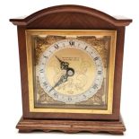 Elliott clock retailed through William Bruford and Son (Eastbourne & Exeter) mahogany cased mantel