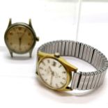 2 x Tissot wristwatches - automatic Seastar with date aperture in gold plated 32mm case & manual