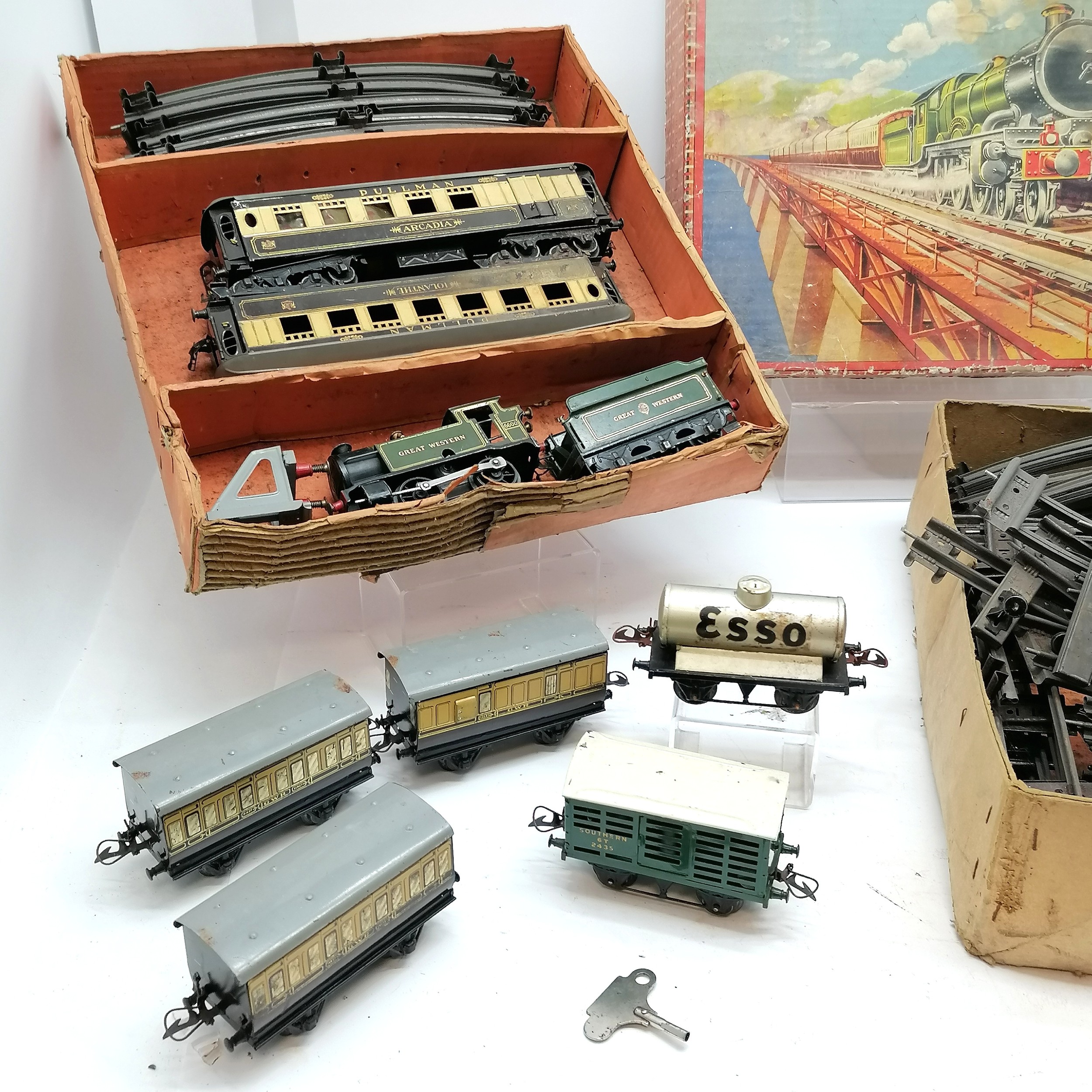 Vintage Hornby No.2 Special Pullman 0 gauge complete set in box t/w qty of extra track & carriages - Image 17 of 18