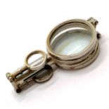 Antique novelty pocket binocular / magnifier with folding mechanism - length closed 8.4cm