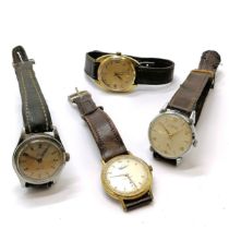 4 x vintage manual wind wristwatches inc Titus, Ingersoll, Everite etc - for spares / repairs