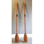 Pair of Vintage rowing oars 182cm length, in good used condition.