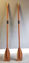 Pair of Vintage rowing oars 182cm length, in good used condition.