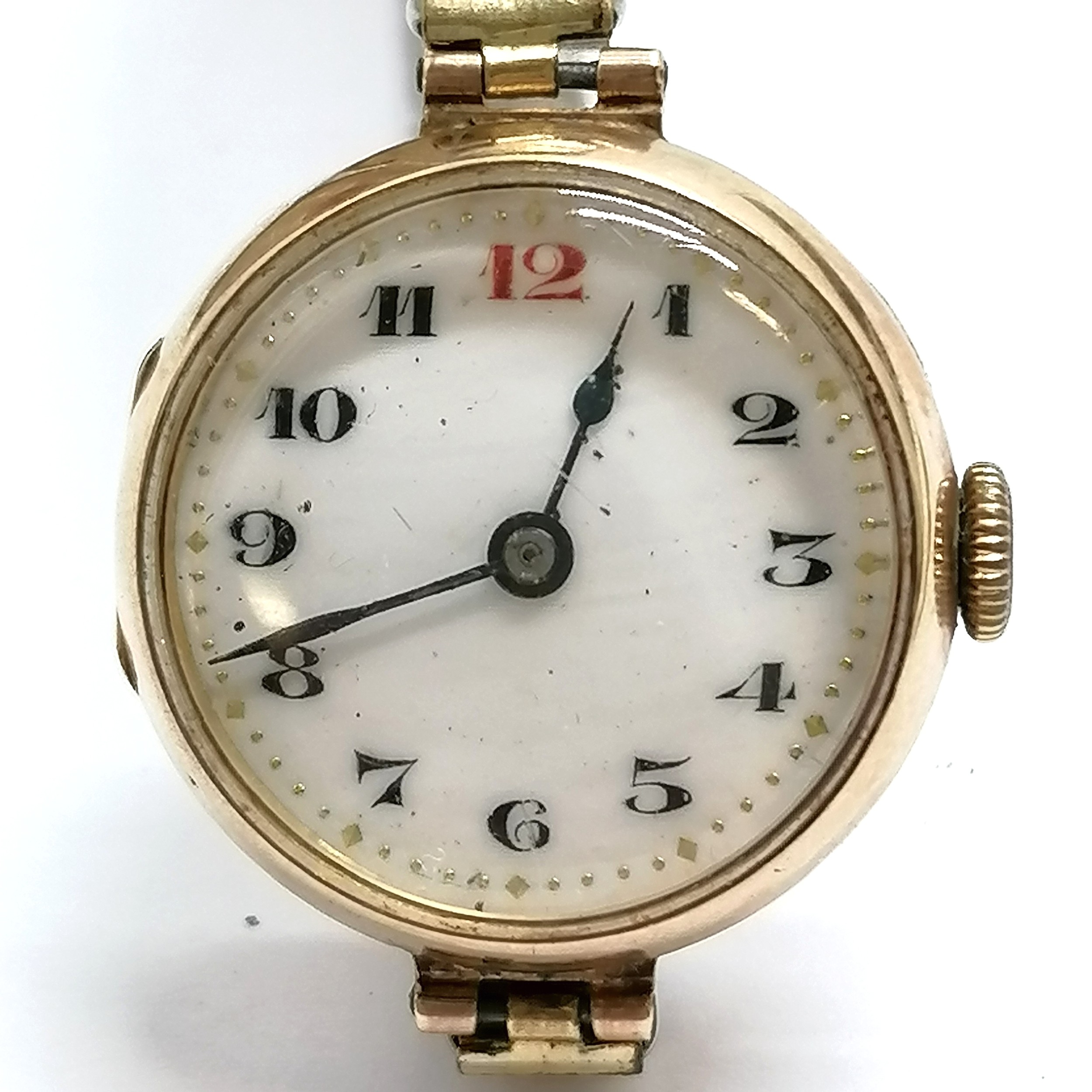 Breguet HSPG swiss made (marked Levantine A1 marked cog) 9ct gold 20mm cased wristwatch in - Image 3 of 4