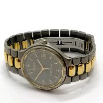 Longines conquest titanium quartz wristwatch (34mm case) - will need battery - SOLD ON BEHALF OF THE