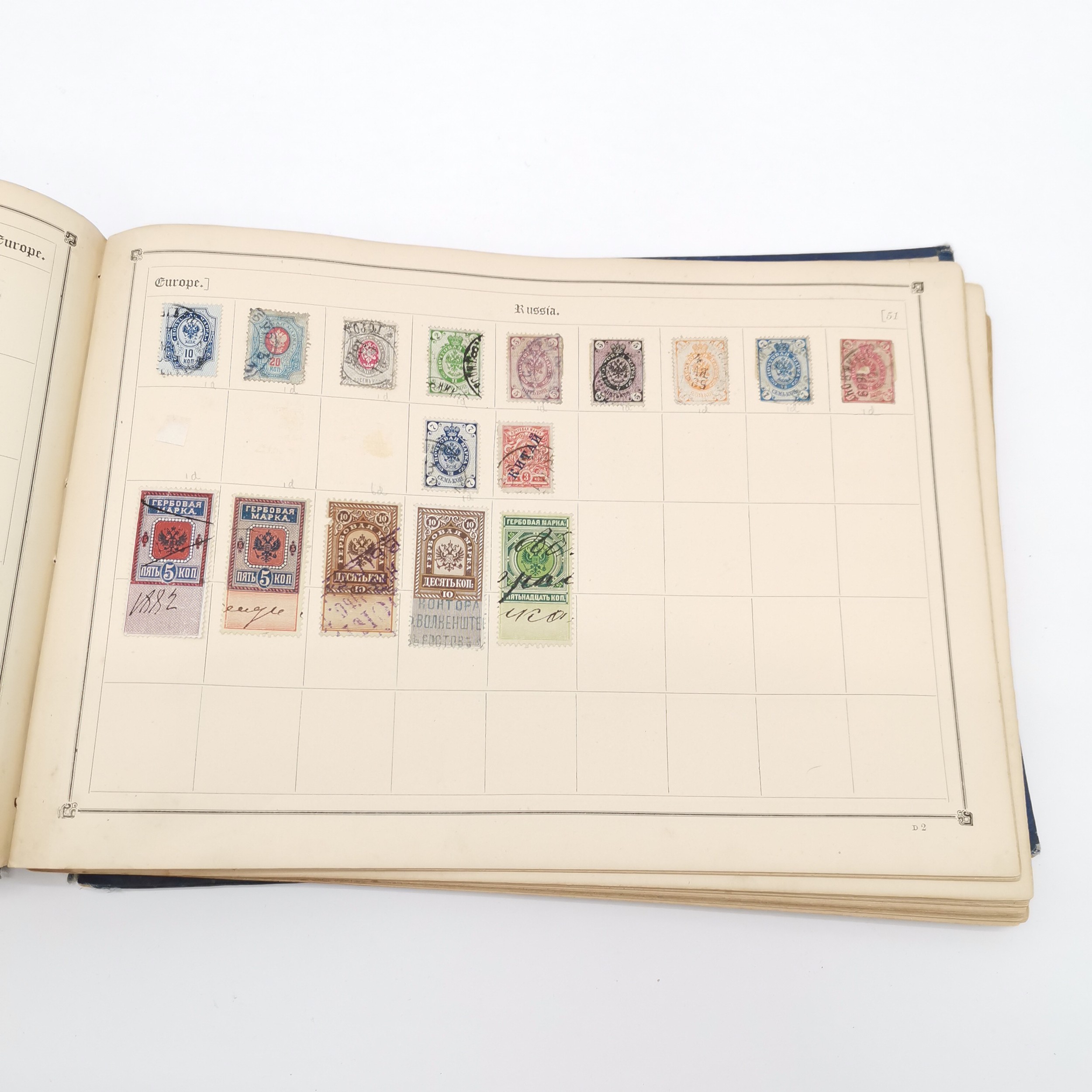 Cosmopolitan postage stamp album with useful collection inc GB 1d penny black, China dragon stamps & - Image 8 of 26