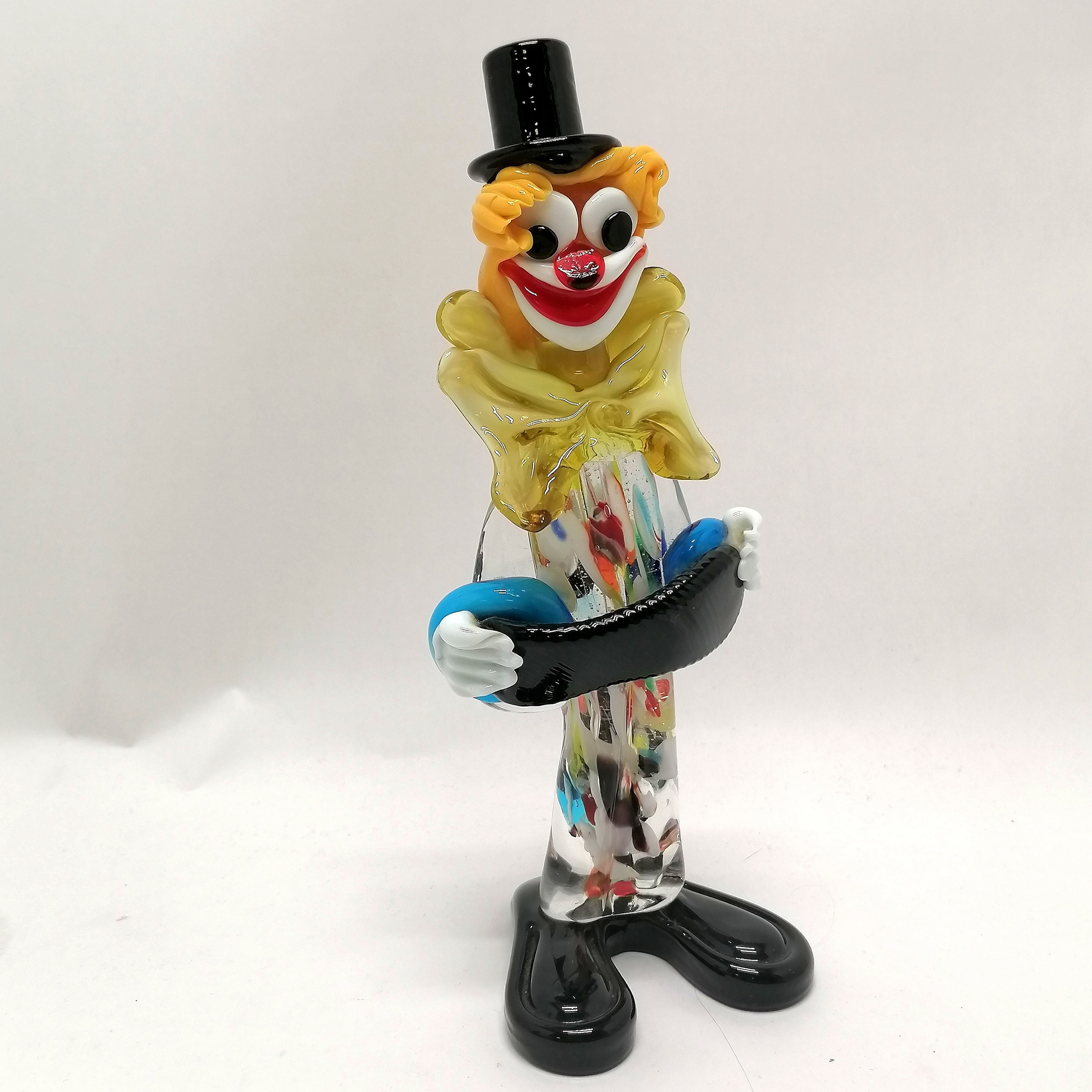 Murano glass clown 25cm high - no obvious damage