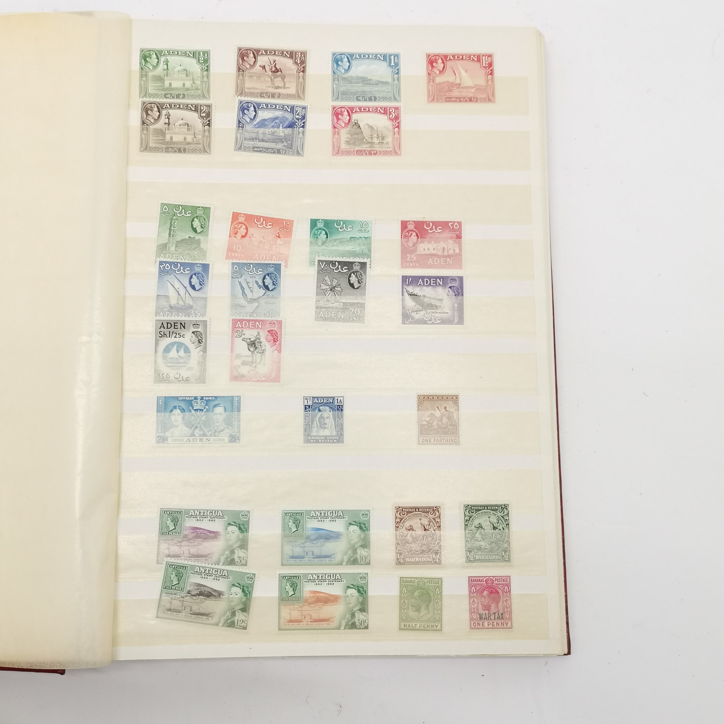 Commonwealth mostly M/M (MH) useful stamp collection in red stockbook inc KGVI & early QEII sets inc - Image 33 of 34