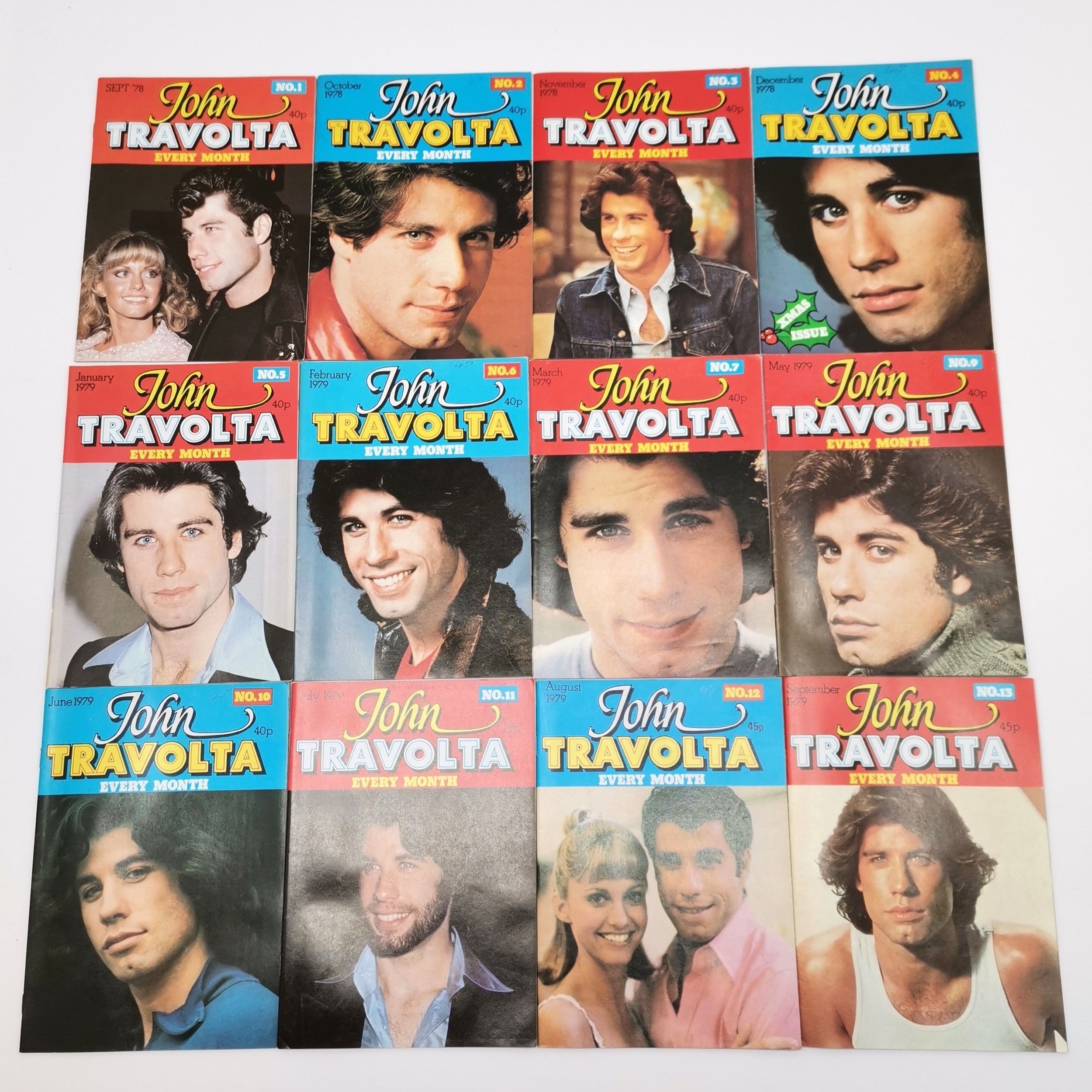 12 John Travolta every month magazines inc Xmax issue. No obvious signs of damage