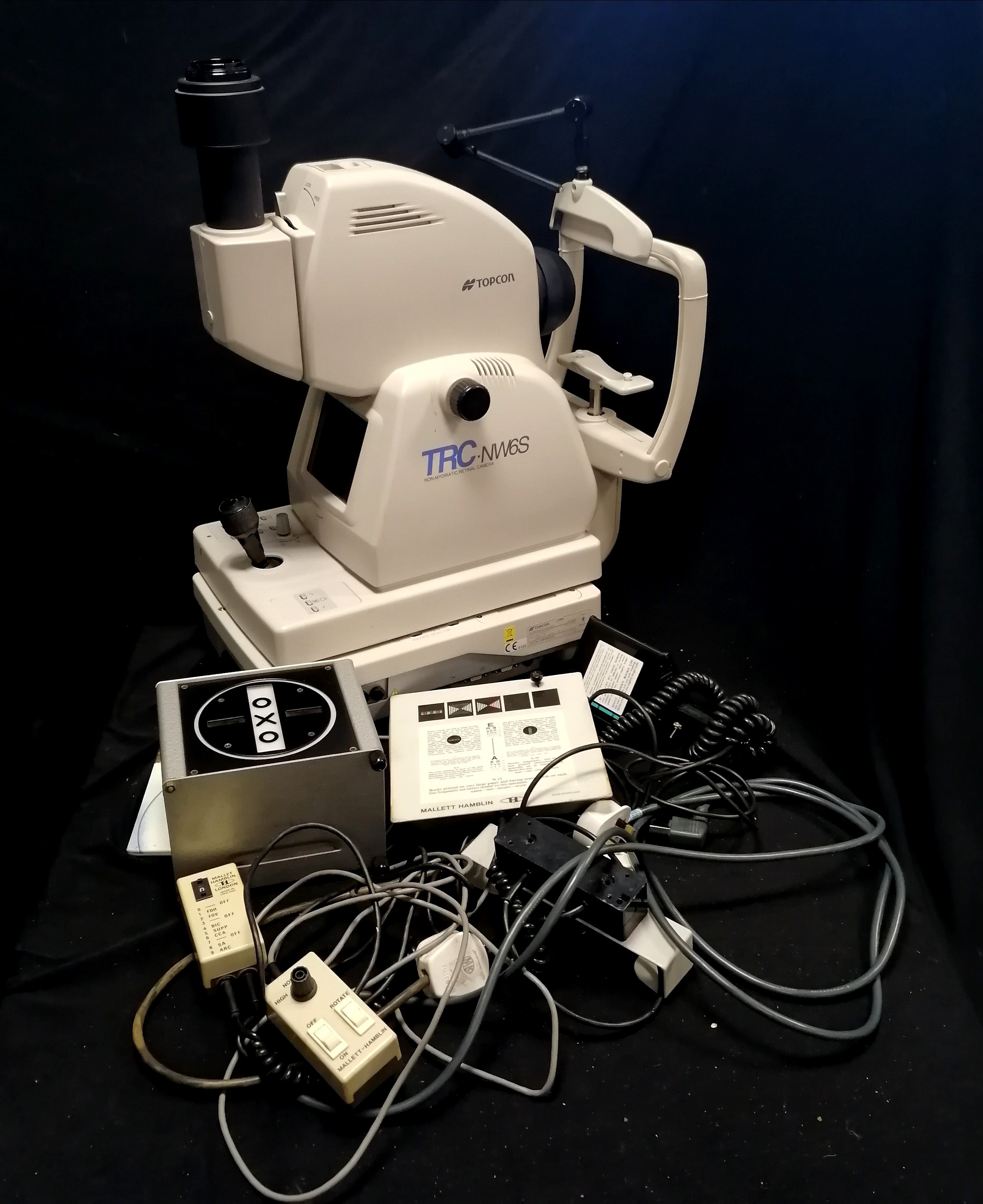 Topcon TRC.NW6S opticians non-mydriatic retinal camera t/w Mallett-Hamblin 657/26 eye testing - Image 2 of 5