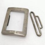 1901 silver buckle by Page, Keen & Page - 7cm x 5cm & 43.5g